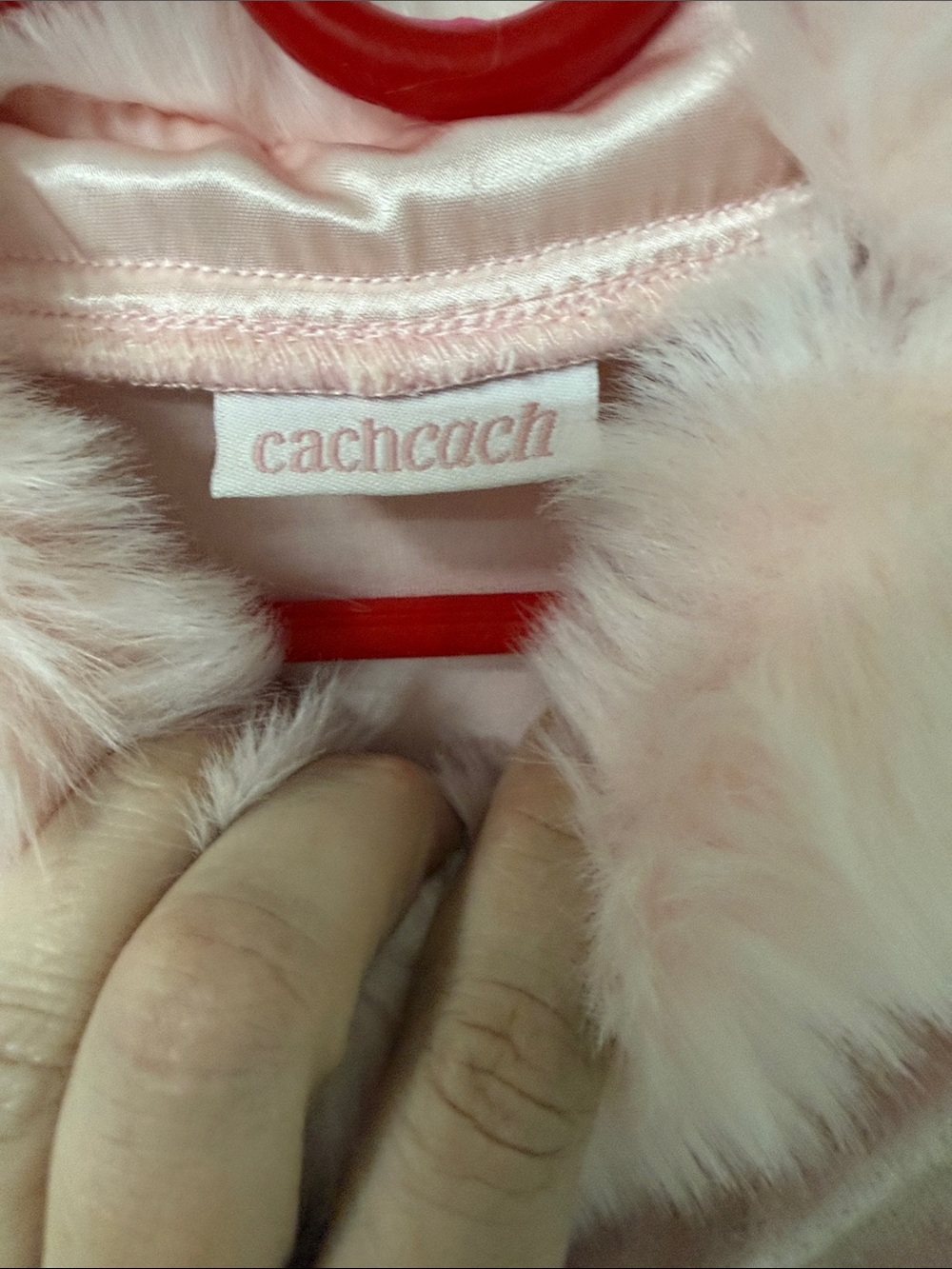 Sparkling Pink Faux-Fur Collar Baby Romper - Picture 2 of 2